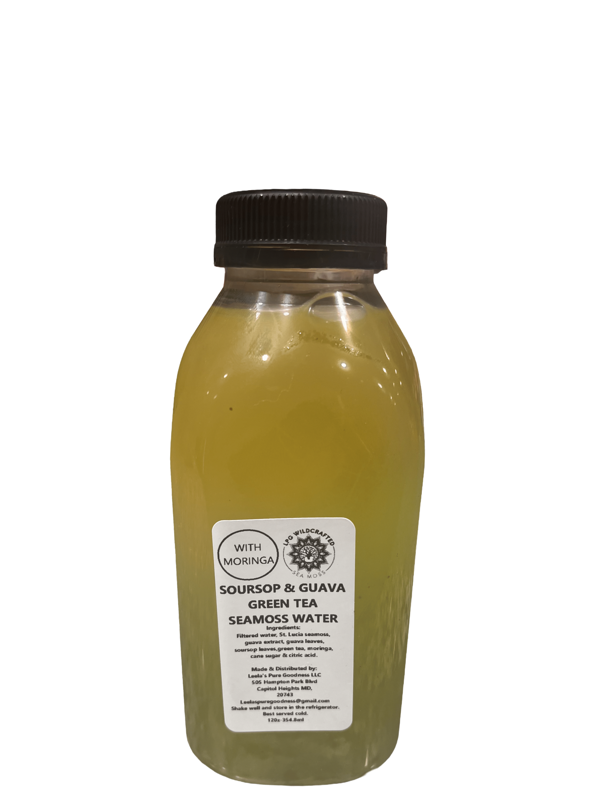 SOURSOP & GUAVA GREEN TEA SEAMOSS WATER FRONT
